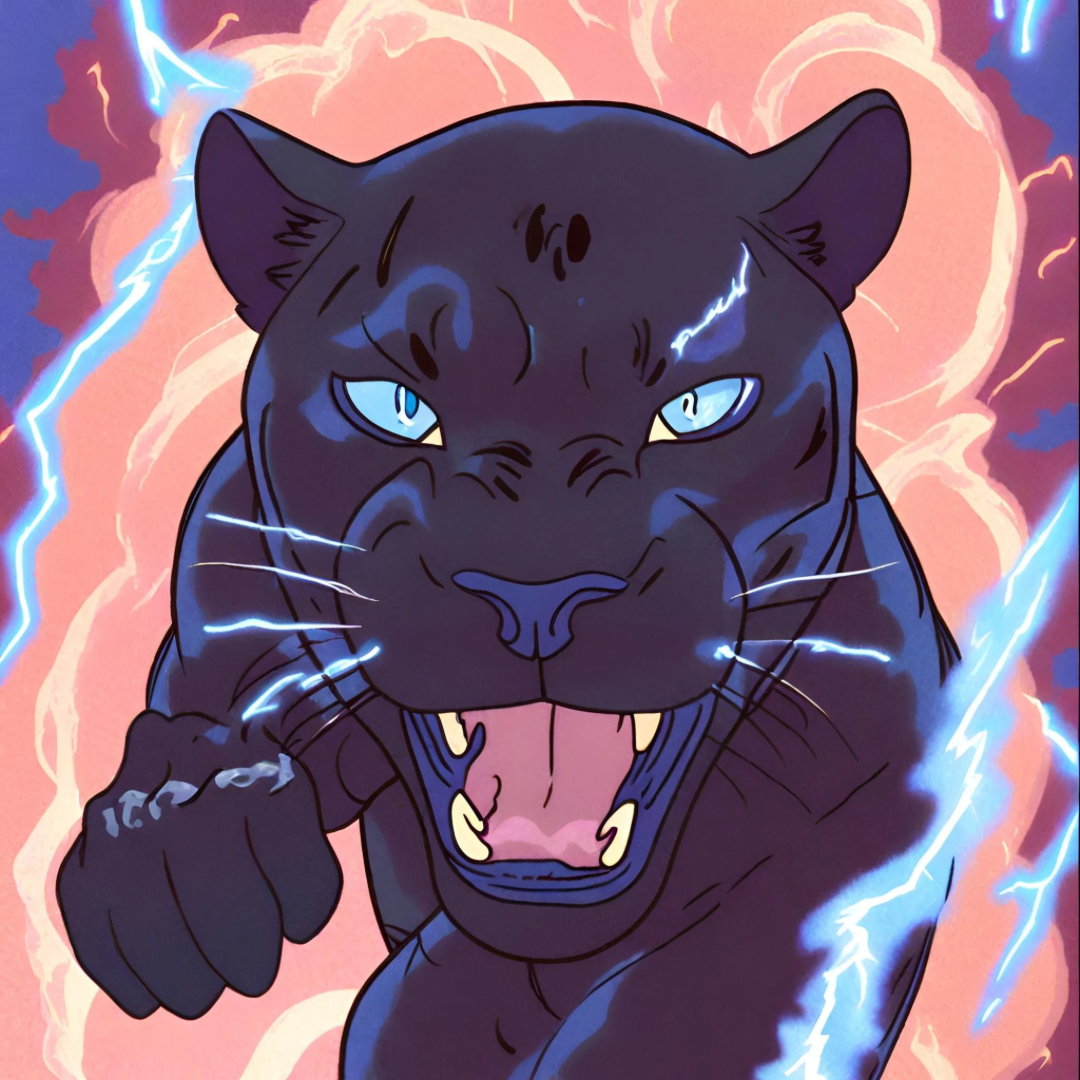 Plasma Panther Cat sprite